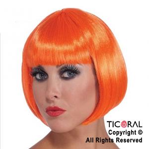 PELUCA CARRE NARANJA X 1